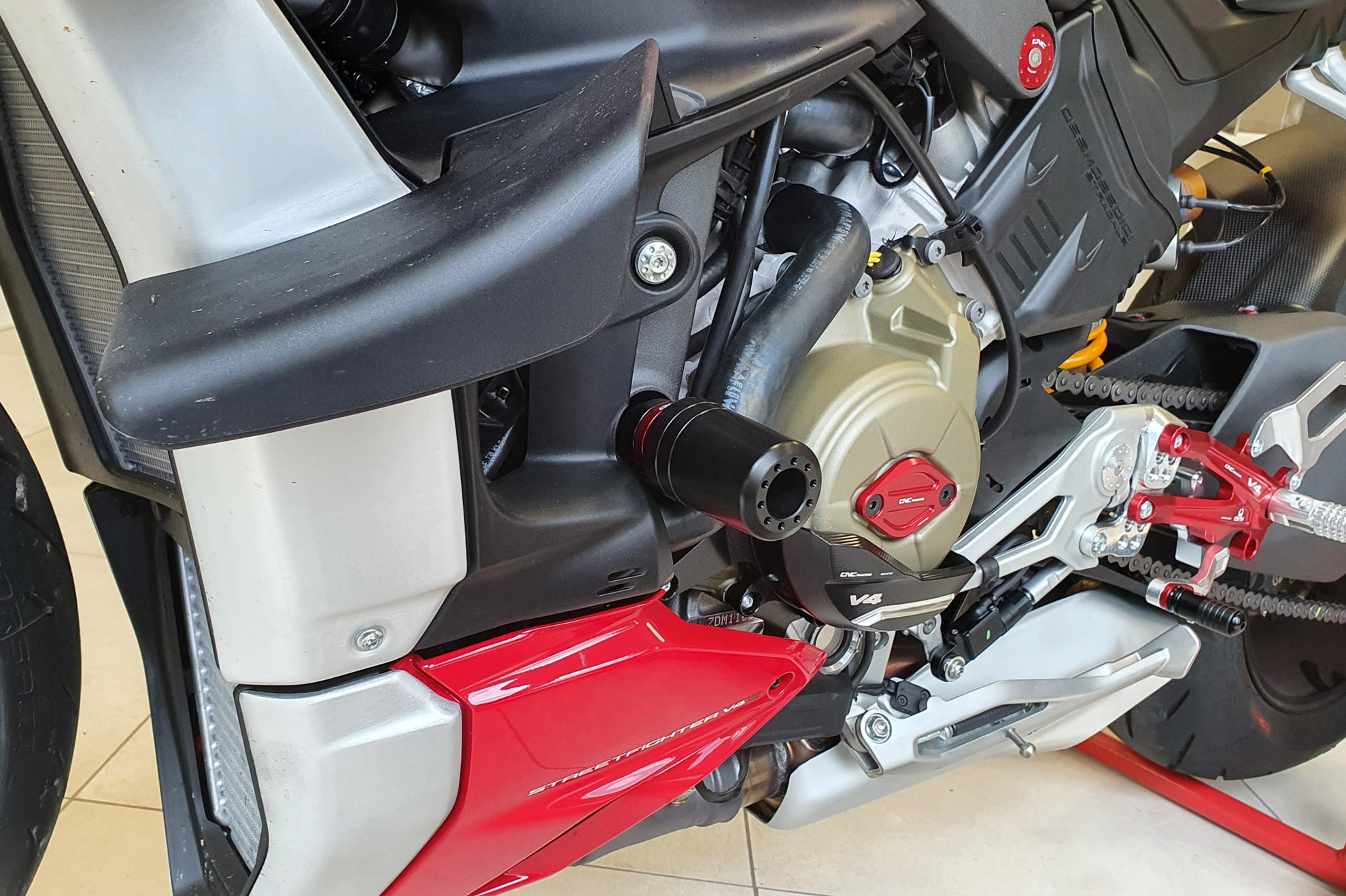 CNC Racing Machined Delrin Frame Slider Kit for the Ducati